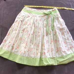 Willi Smith pleated floral knee length skirt Size:4